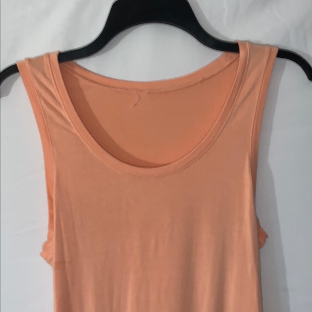 Fabletics Tie Back High Collared Shirt Peach Size… - image 3